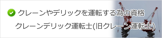クレーン・デリック運転士(旧クレーン運転士)